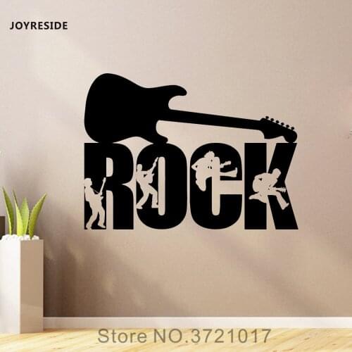 JOYRESIDE Rock Music Wall Treble Clef Notes Decal Vinyl Sticker Home Interior Living Room Bedroom Design Murals Decoration A167