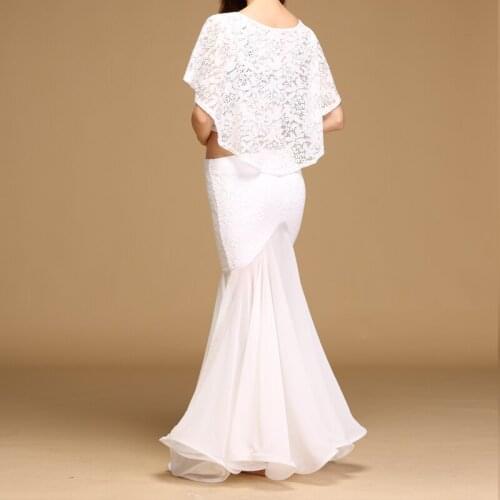 Belly Dancing costumes 2019 New Summer Lace Show long Skirt Show Clothes Suit for woman belly dance wear T733