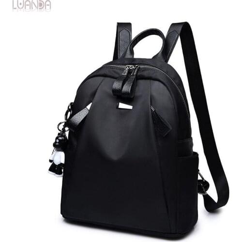 Women Backpack High Quality Casual Fashion Cute Bear Nylon Backpack For Teenage Girls Female School Shoulder Bag Bagpack Mochila