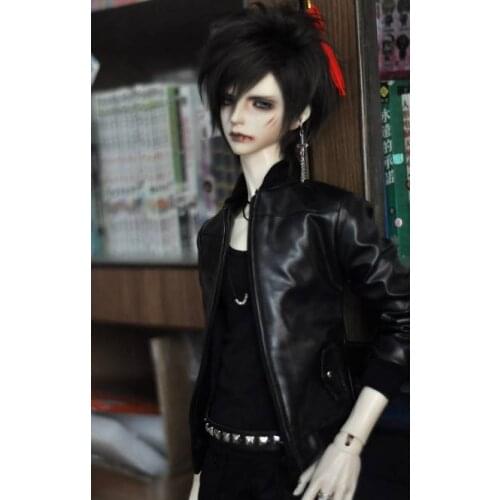 1/6 1/4 1/3 scale BJD clothes leather jacket coat for BJD/SD YOSD MSD SD13 SD17 SSDF ID72 HID strong Uncle doll accessories C168
