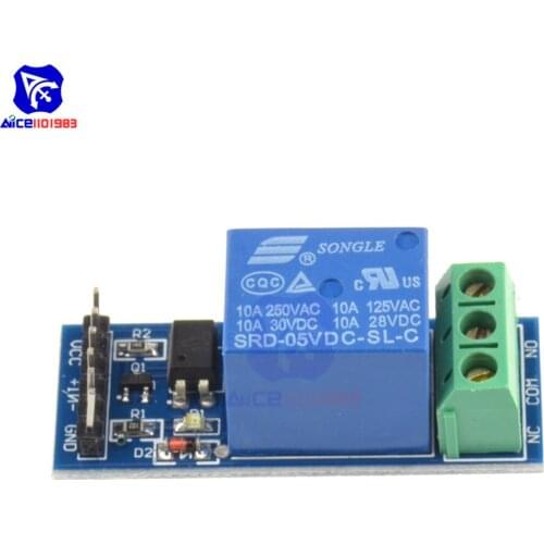 Diymore 5V 1 Channel Relay Module with Optocoupler for Arduino PIC AVR DSP ARM