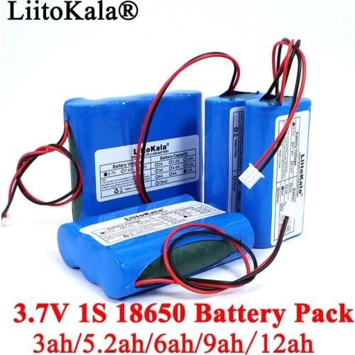 3.7V 18650 Lithium Battery Pack 1S2600mAh 5200mAh Fishing LED Light Bluetooth Speaker 4.2V Emergency DIY batteries+ Protection