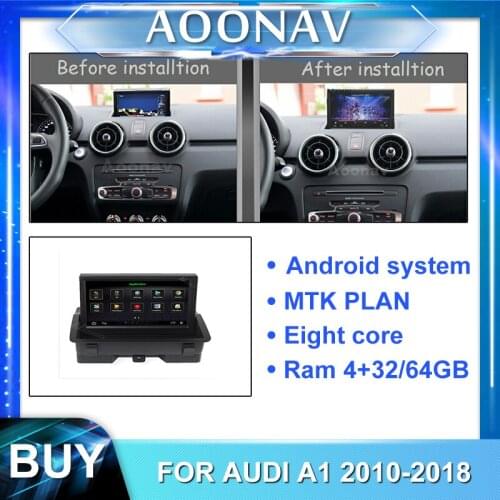 2din android car radio multimedia player for-AUDI A1 2010-2018 car stereo autoradio touch screen GPS navigation head unit