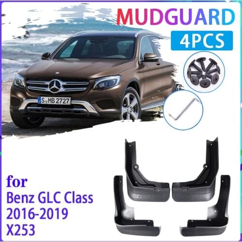 Car Mud Flaps for Mercedes Benz GLC-Class GLC X253 2016 2017 2018 2019 Mudguard Splash Guards Fender Mudflaps Auto Accessories