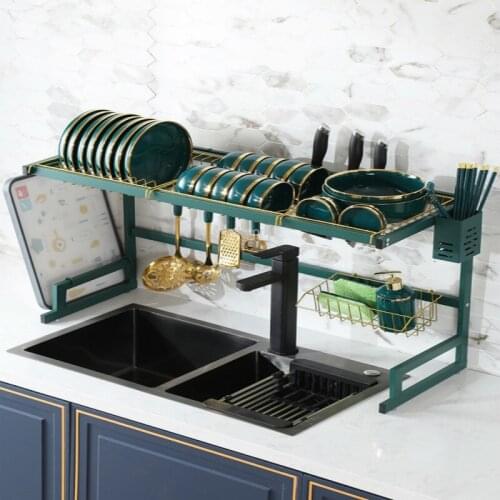 Free ship Home Kitchen Items Multi-functional Kitchen Organizer and Storage Storage Box Dish Drying Rack Kichen Organizer