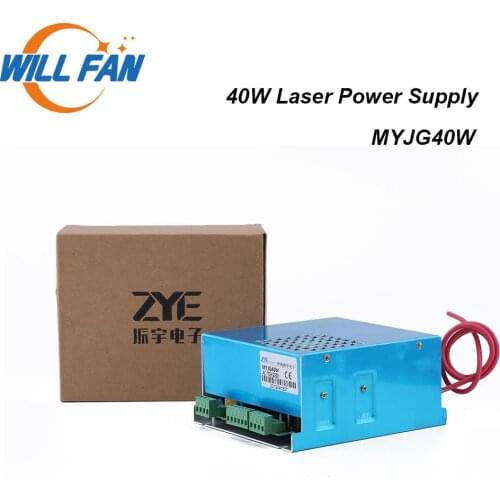 Will Fan MYJG40W 40W Co2 Laser Power Supply For 3020 5030 Laser Cutter Engraving Machine 40W Laser Power Box