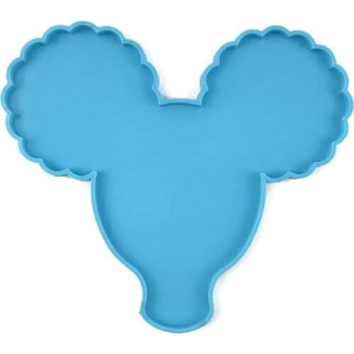 Human Head Silhouette Coaster Epoxy Resin Mold Cup Mat Casting Silicone Mould