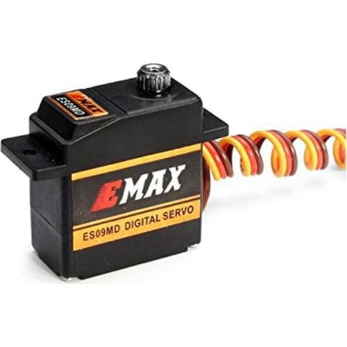 FATJAY EMAX ES09MD digital swash servo metal gear dual bearing for RC 450 class helicopters
