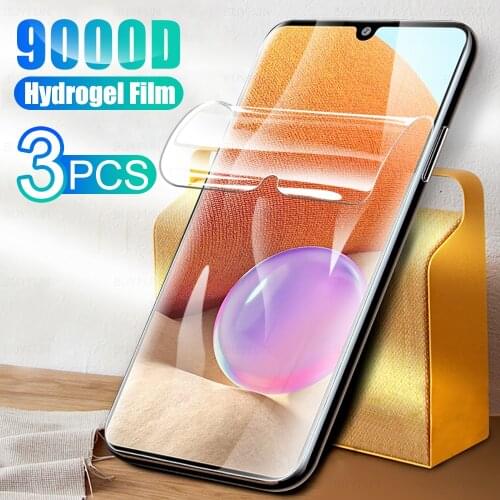 3PCS Full Cover Hydrogel Film For Samsung Galaxy A32 4G Phone Film Screen Protection For SamsungA32 Sansung A 32 6.4" Not Glass