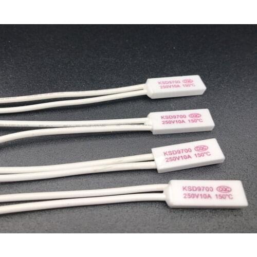 50pcs KSD9700 150 degree normally closed type 10A/250V ceramic temperature control switch