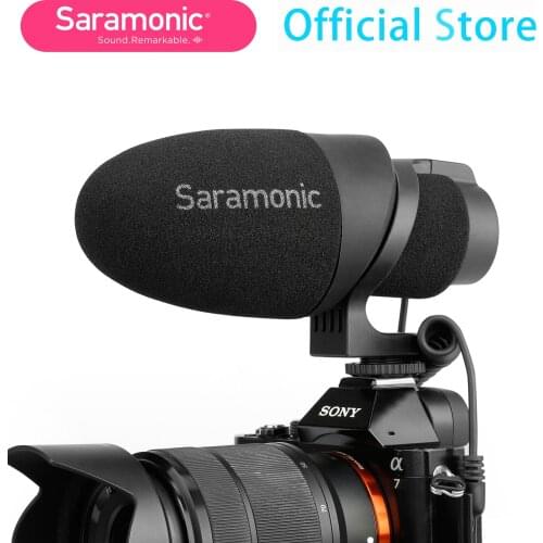 Saramonic CamMic Lightweight On-Camera Microphone for DSLR, Mirrorless and Video Cameras Smartphones Shooting Film Making
