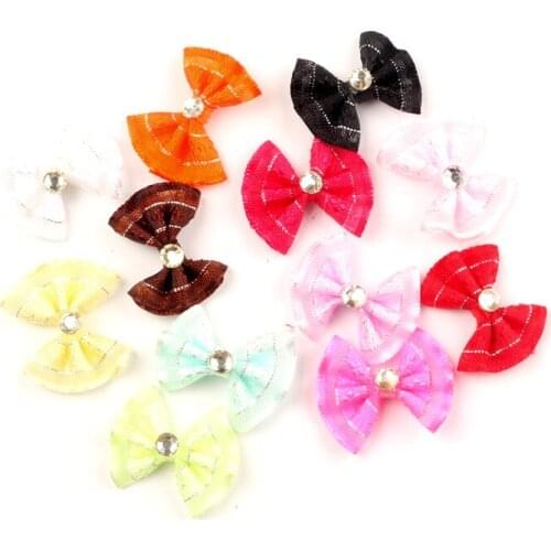 50Pcs Mixed 27x22mm Yarn Tape Bowknot Handicrafts Sewing For Clothes Headband Riband Needlework Decoration Diy Accessories