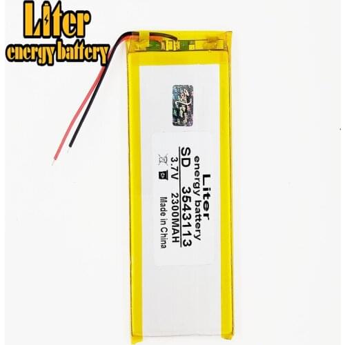 3543113 3.7V 2300mah Lithium polymer Battery with Protection Board For PDA Tablet PCs Digital Products