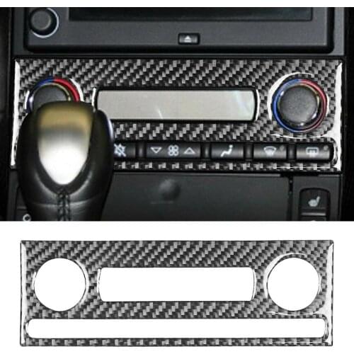 Carbon Fiber AC Console Panel Interior Trim Air Conditioning Console Panel Decorating For Chevrolet Corvette C6 2005-07