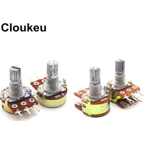 WH148 Potentiometer switch B1K 2K 5K 10K 20K 50K 100K 200K 250K 500K 1M