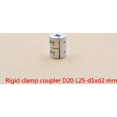 D20 L25 hole minimum 2mm maximum 10mm rigid coupling shaft rod coupler section cnc stepper motor carving machine screw