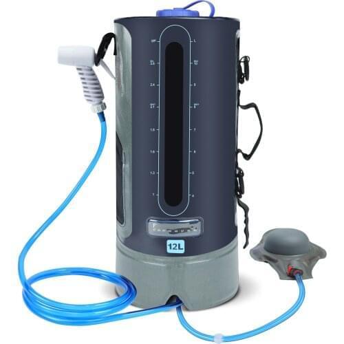 Shower Bag for Camping Solar Water Bag Portable Bag with Switch Hose and Shower Head for Outdoor Hiking Picnic Swimming