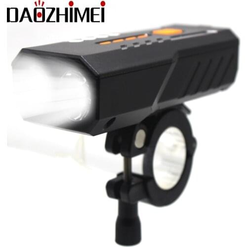 LED Torch Bike Light Rainproof USB Rechargeable LED 2400mAh MTB Front Lamp Headlight Ultralight Flashlight Bicycle Light