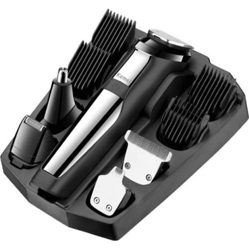 Kemei hair trimmer kemei hair clipper km-8601 5 in 1 set USB rechargeable nose hair trimmer beard trimmer shaver hair carving