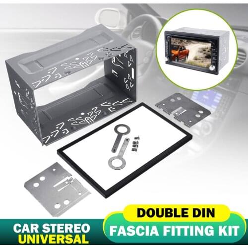 General Car Stereo Radio DVD Panel Panel Frame 2Din Panel Audio Dashboard Mounting Kit Adapter Mounting Cage 80x110x100mm
