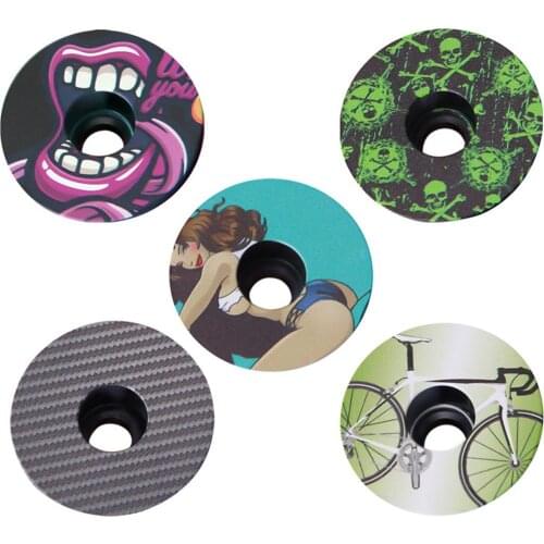 1 1/8 Aluminum Alloy Bicycle Headset Fork Top Cap CNC MTB Mountain Bike Stem Top Cover Cycling Equipment Accessories