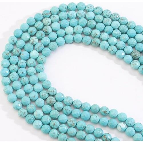 Xinyao Natrual Round Stone Beads Black Blue Turquoise Tiger Stone Gemstone For Jewelry Making Bracelet Necklace
