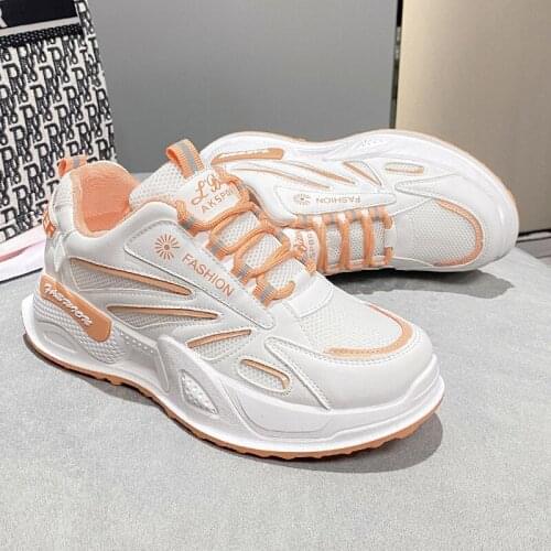 2021 New Breathable Sneakers Women Vulcanized Shoes Fashion Multicolor Casual Platform Shoes for Women Sneakers Walking Shoe