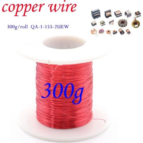 0.53mm 0.6mm 0.75mm 1.4mm 1.5mm 1.6m 300g/roll Enameled Copper Wire QA-1-155 Magnet Wire Coil Winding wire Inductance Motor coil