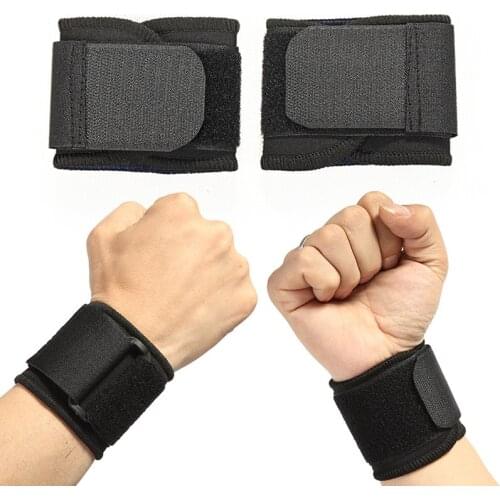1Pair Lifting Elastic Soft Pressurized Wristband Bandage Support Gym Strap Wristband Adjustable Sports Wrist Wristband