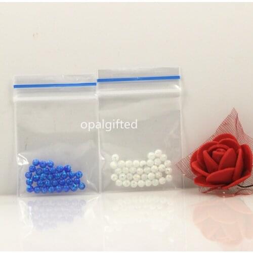 20pcs/bag)Free Shipping 3mm Hot Sale white & dark blue Synthetic Full Drilled Round Ball Opal Beads Synthetic Opal Stone Price