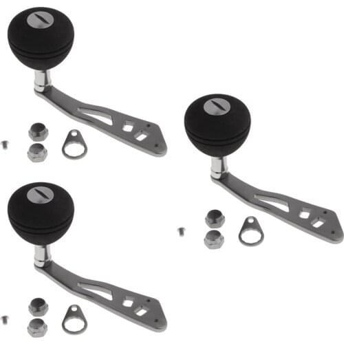 3 Pieces Power Single Fishing Reel Handle Knob Reel Replacement Handle Non-slip Grips