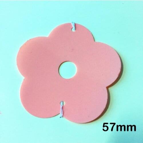 500g 57mm Big Flower Loose Flat Sequins For Crafts Plum Blossom DIY Sewing Light Gold Silver