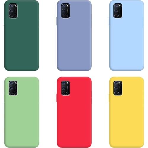 For OPPO A72 Case A52 Protective Phone Shell Frosted Silicone Casing Candy Color Colorful Soft TPU OPPO A92 Back Cover Popular