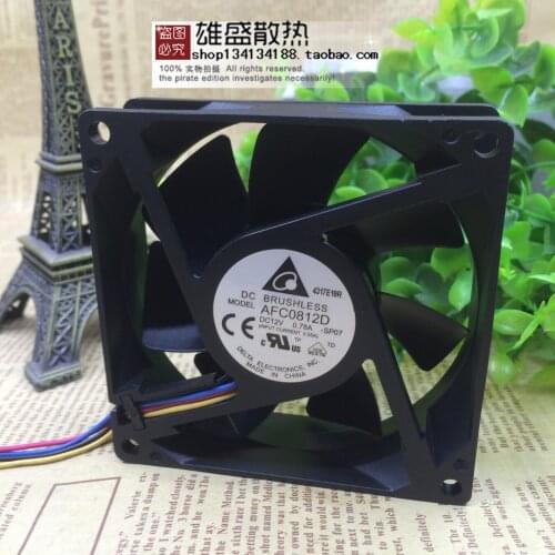 For Delta AFC0812D 8025 12V 0.78A 8CM/cm PWM Speed Control Max Airflow Rate Fan