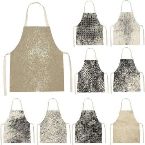 Apron Kids Apron Kitchen Household Item Crocodile Print Apron Adult Hair Apron 55-68cm Apron Custom Logo Kitchen Supplie Tablier