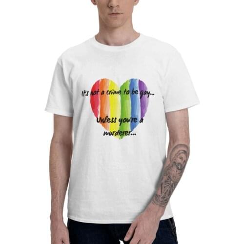 Lesbian Gay Pride T Shirt Men Short Sleeve 100% Cotton T-shirt Homosexual LGBT Tee Tops Graphic Tshirts Gift