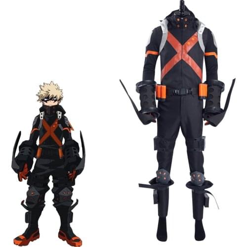 Boku no My Hero Academia Katsuki Bakugou Cosplay Costume Halloween Carnival Uniform Suit