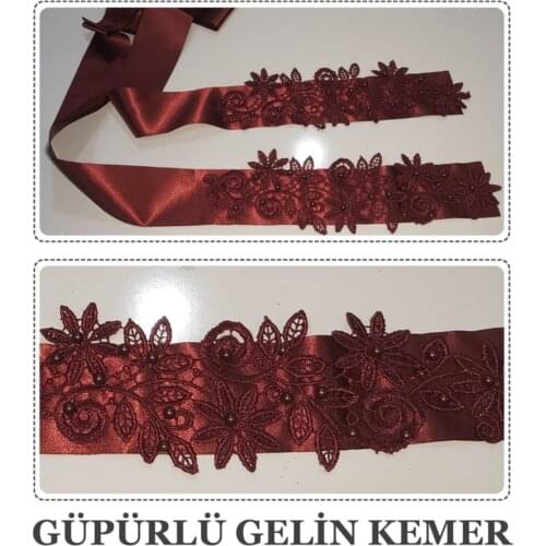 Laced bride Belt Burgundy хна для мехенди henna bride veil welon