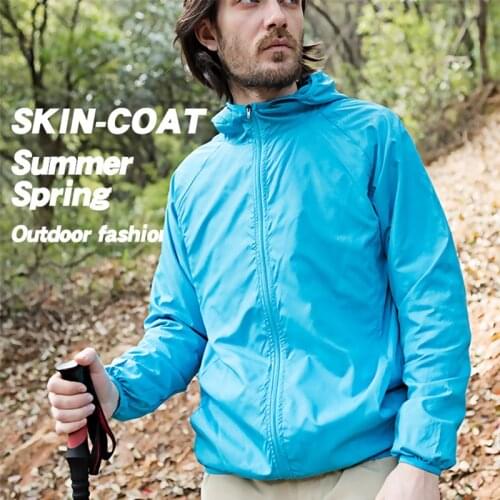 Quick Dry Skin Coat Men Waterproof UV Protection Women Ultra Light Outwear Windbreake Jacket for Cycling Fishing Camping