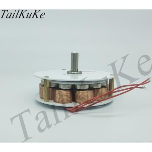 50W Mini Disc Iron Core Generator Strong Magnetic Low Speed Multi-pole Three-phase AC Generator