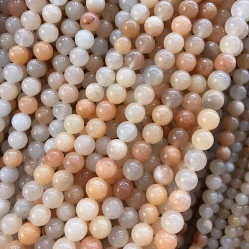 Natural Pink Aventurine Loose Stone Beads 4 6 8 10 12mm 1 Strand Spacer Stone Beads for DIY Bracelet Jewelry Making Accessories
