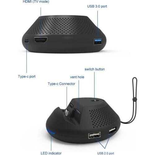 Charging Stand Dock Cooling Pad Type-C TV Converter USB3.0 Output Electronic Chip Portable for Nintend Switch Console P9YE