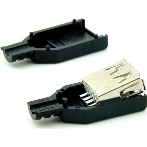 5 pcs USB socket / USB female A type female plug A type wire type Welded wire USB cable Connector Master