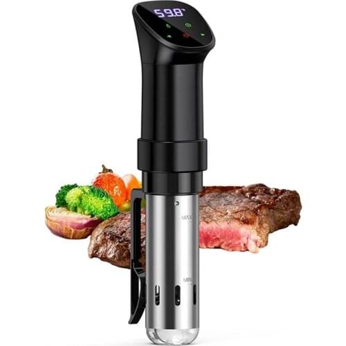 Vacuum Slow Sous Vide Cooker Circulator 1000W Powerful Slow Cookers with LCD Digital Timer 304 Stainless Steel Cooking Machine
