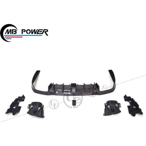 High quality E class w213 E63 B style rear diffuser + exhaust tips w213 E63 rear lip with exhaust