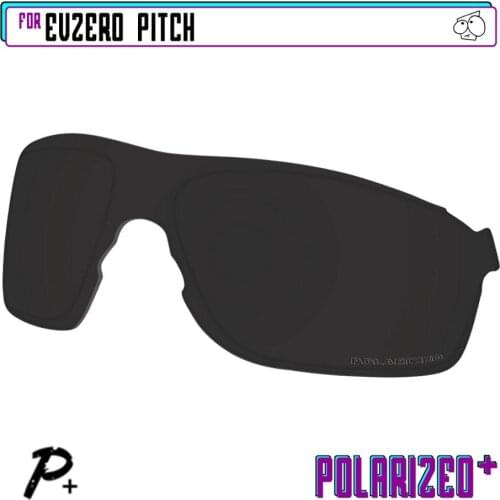 EZReplace Polarized Replacement Lenses for - Oakley EVZero Pitch Sunglasses - Black P Plus