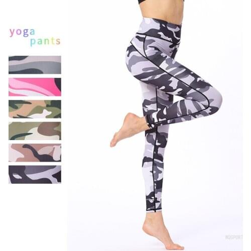 2019 Gym Women Fitness Yoga Pants Slim High Waist Sport Leggings Elastic Romantic Printed Long Tights For Running Tummy Control