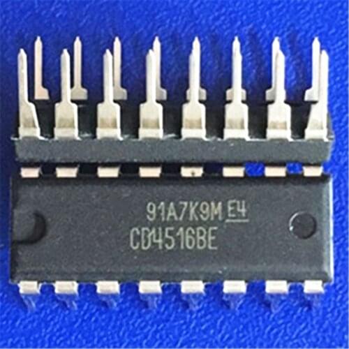 10pcs/lot CD4516BE DIP16 MC14516BCP MC14516 CD4516 DIP 4516BE DIP-16 Integrated circuit IC
