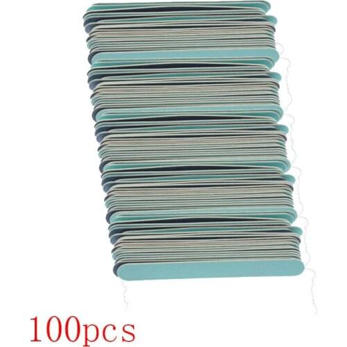100 Pcs/Set 13.5*1.6cm Disposable Nail Art Files Sanding Wood Nail File Sandpaper Manicure Tips Nail Art Decorations Tool