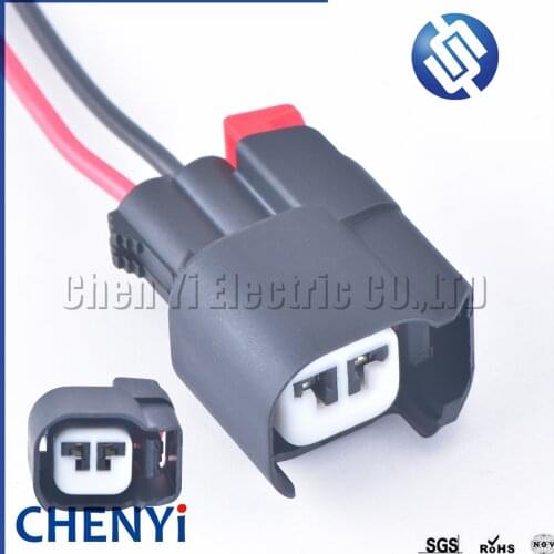 2 Pin female auto waterproof connector (1.5) EV6 Fuel injector front wheel ABS sensor plug for Buick Chevrolet with 15 cm wires